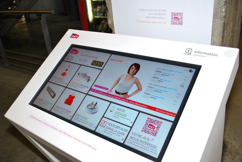 SNCF : bornes interactives